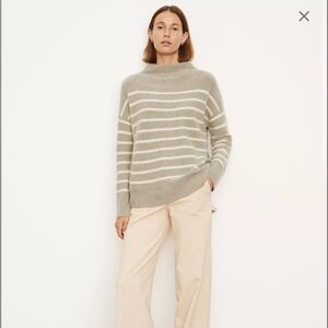 Vince Brenton Stripe in bone/pale walnut